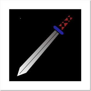 Illustration of a sword Posters and Art